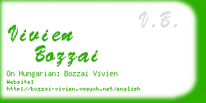 vivien bozzai business card